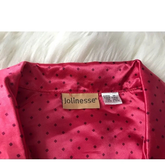 Adorable pink polka dot pj top - Picture 4 of 8